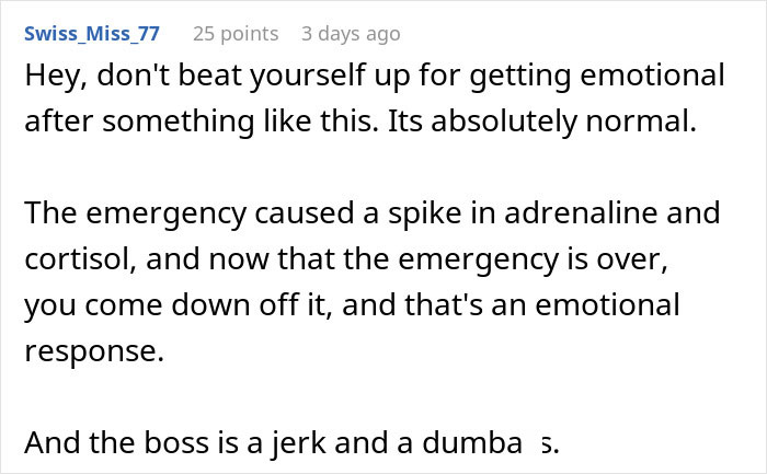 “I Just Saved A Guys Life And His Boss Is Upset We Called Him An Ambulance”