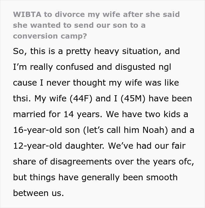 “I Want A Divorce ASAP”: Mom’s ‘Solution’ For Gay Son Stuns Husband, Violence Ensues