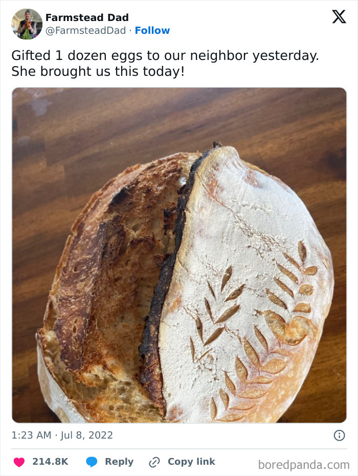 That Bread Is A Wonderful Return Gift