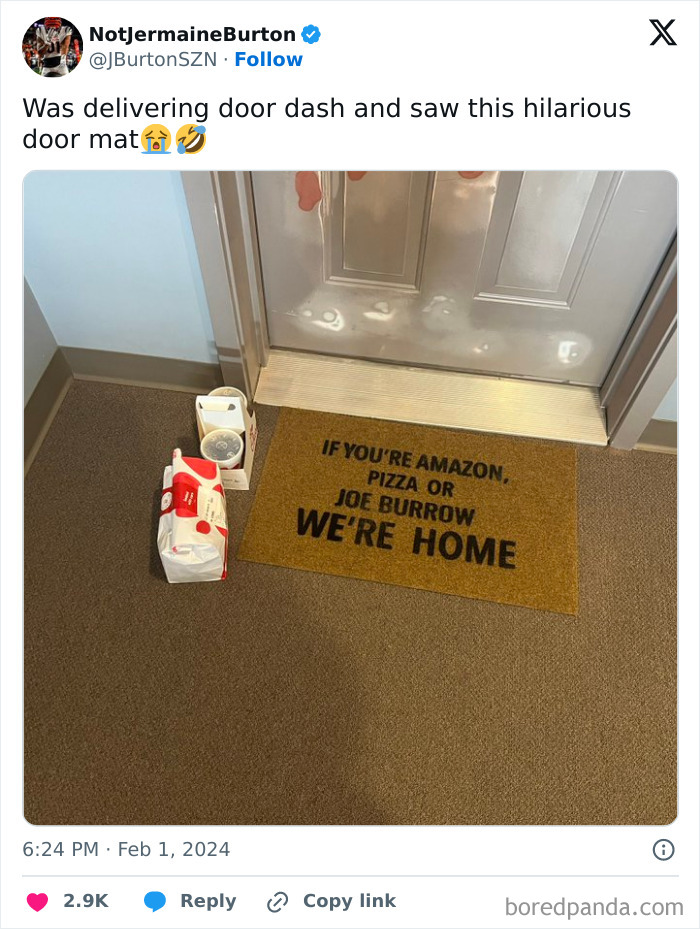 Was Delivering Door Dash And Saw This Hilarious Door Mat