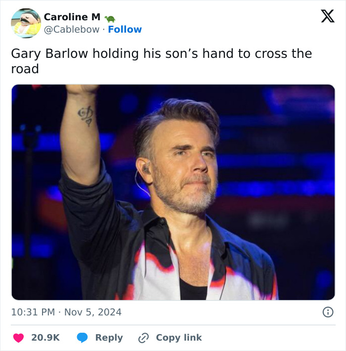 British Star Gary Barlow's Son Sparks Flood Of Hilarious Memes Over Towering Height