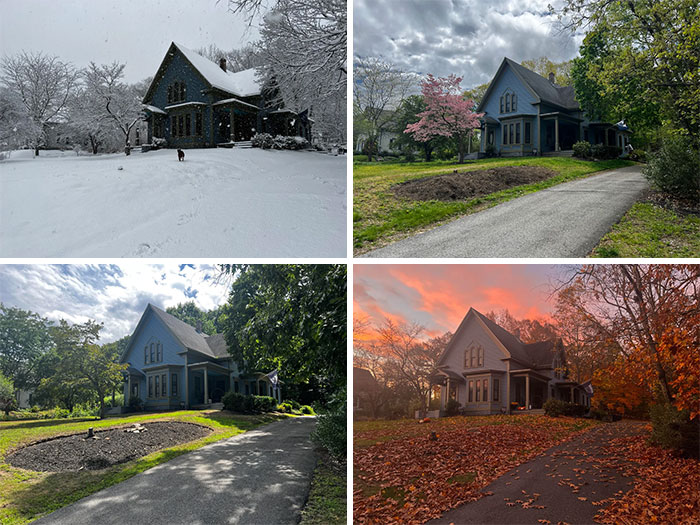 I’ve Been Trying To Capture The Essence Of Each Season From This Spot, ~160yrs Old