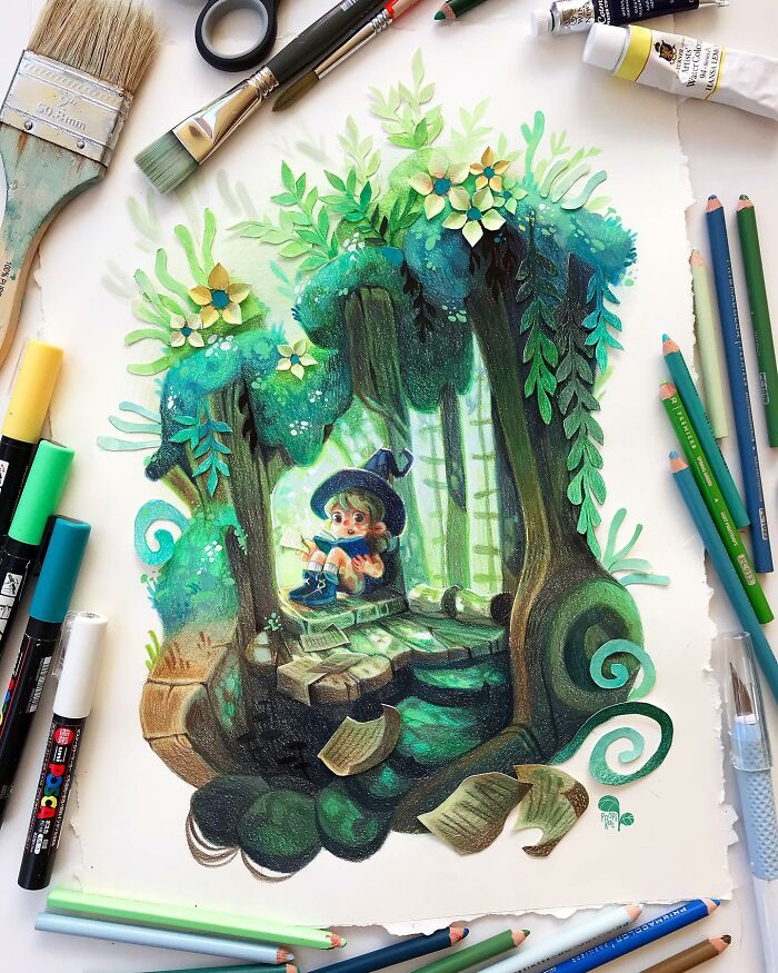 Step Into World Of Fantasy With 50 Magical Illustrations By Poopikatt