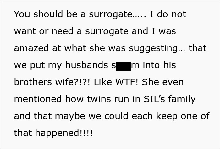 Woman Stunned At MIL’s Wild Plan For SIL To Be The One Carrying Her Future Baby