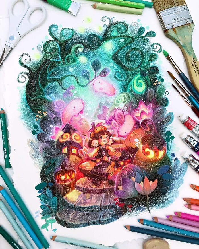 Step Into World Of Fantasy With 50 Magical Illustrations By Poopikatt