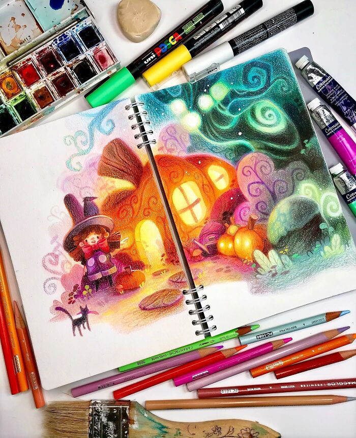 Step Into World Of Fantasy With 50 Magical Illustrations By Poopikatt