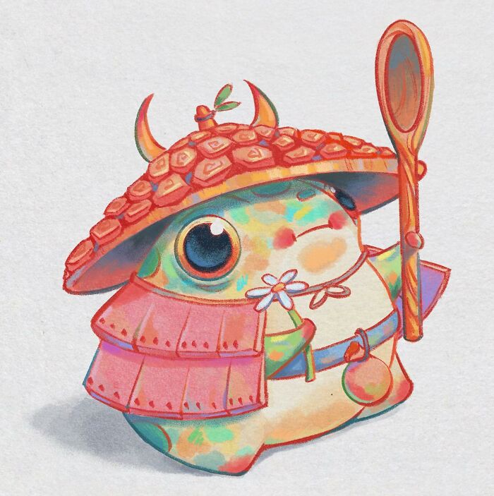 This Artist Created 40 Cute Frog Drawings