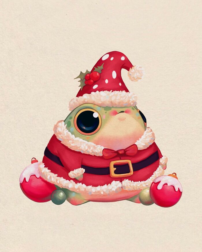 This Artist Created 40 Cute Frog Drawings