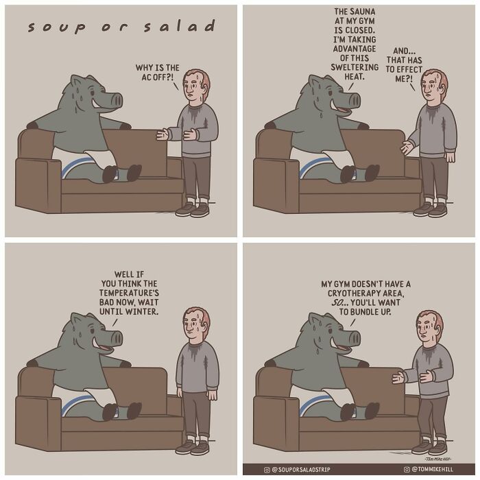 "Soup Or Salad" Comics By Tom Mike Hill