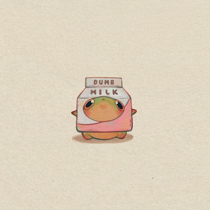 This Artist Created 40 Cute Frog Drawings