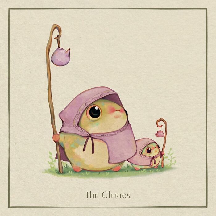 This Artist Created 40 Cute Frog Drawings