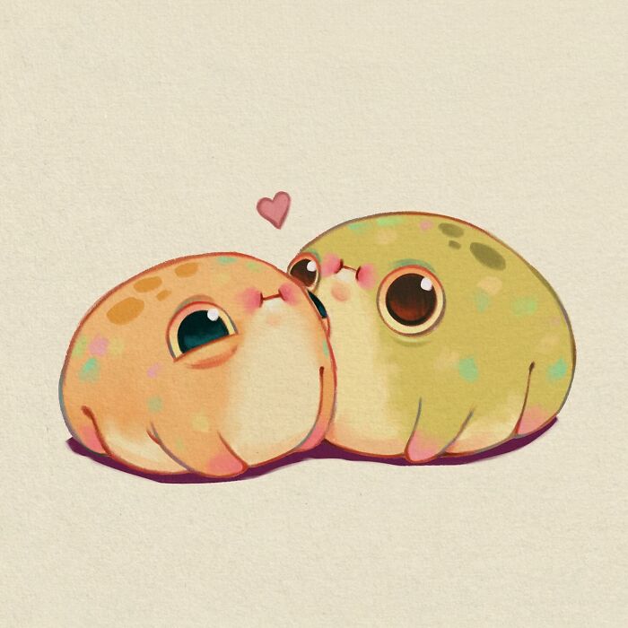 This Artist Created 40 Cute Frog Drawings