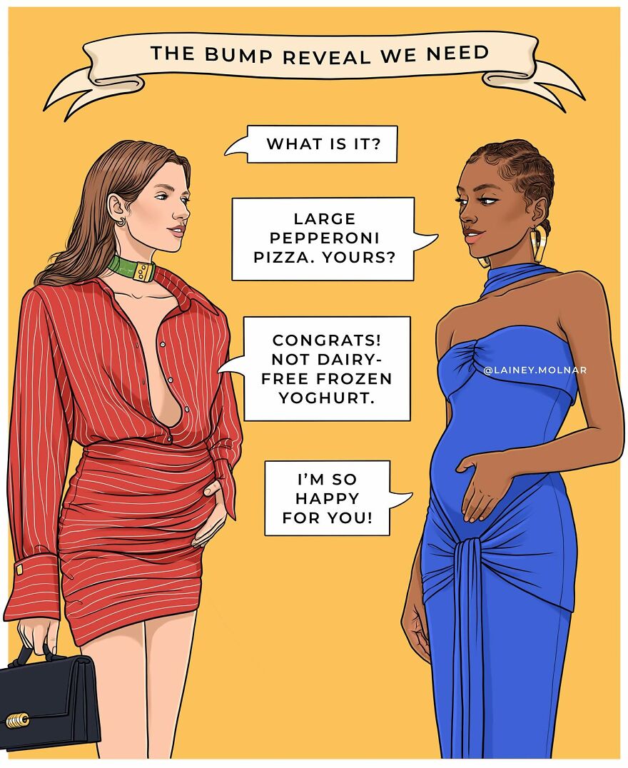 25 Illustrations By Lainey Molnar That Challenge Societal Norms Surrounding Femininity, Body Image, And More (New Pics)