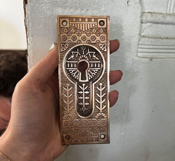 Eastlake Pocket Door Plate Restoration