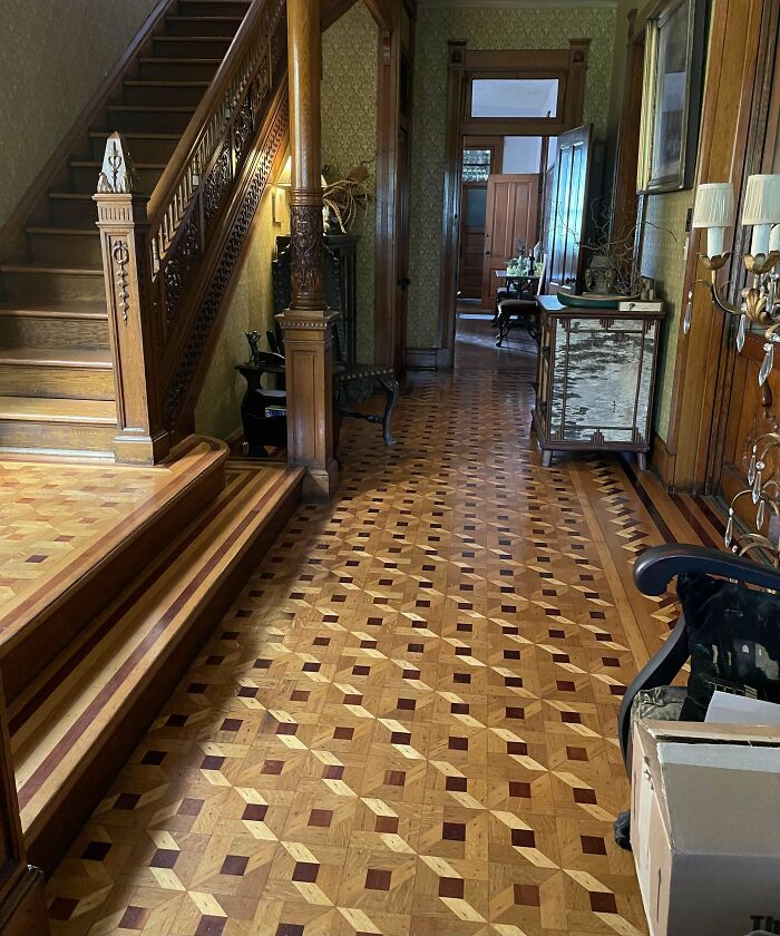 Parquet Flooring In The Entryway, Of My Parents’ House (1892)