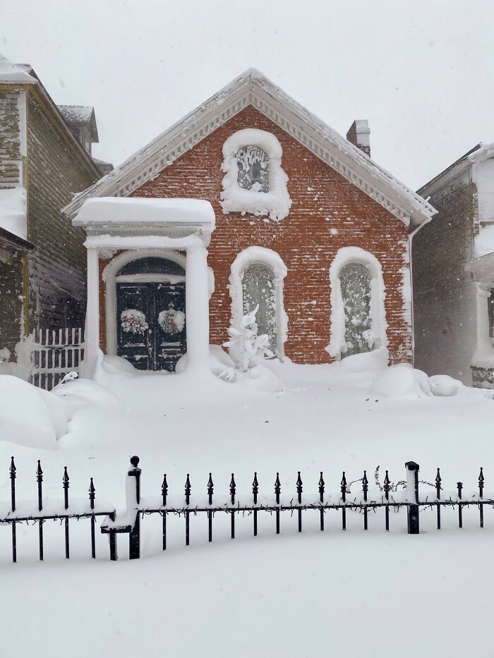 Our 1869 Cottage During The Blizzard Last Week