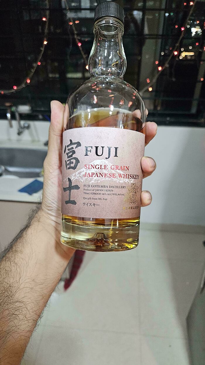 There Is A Mt Fuji Within The Fuji Whiskey Bottle