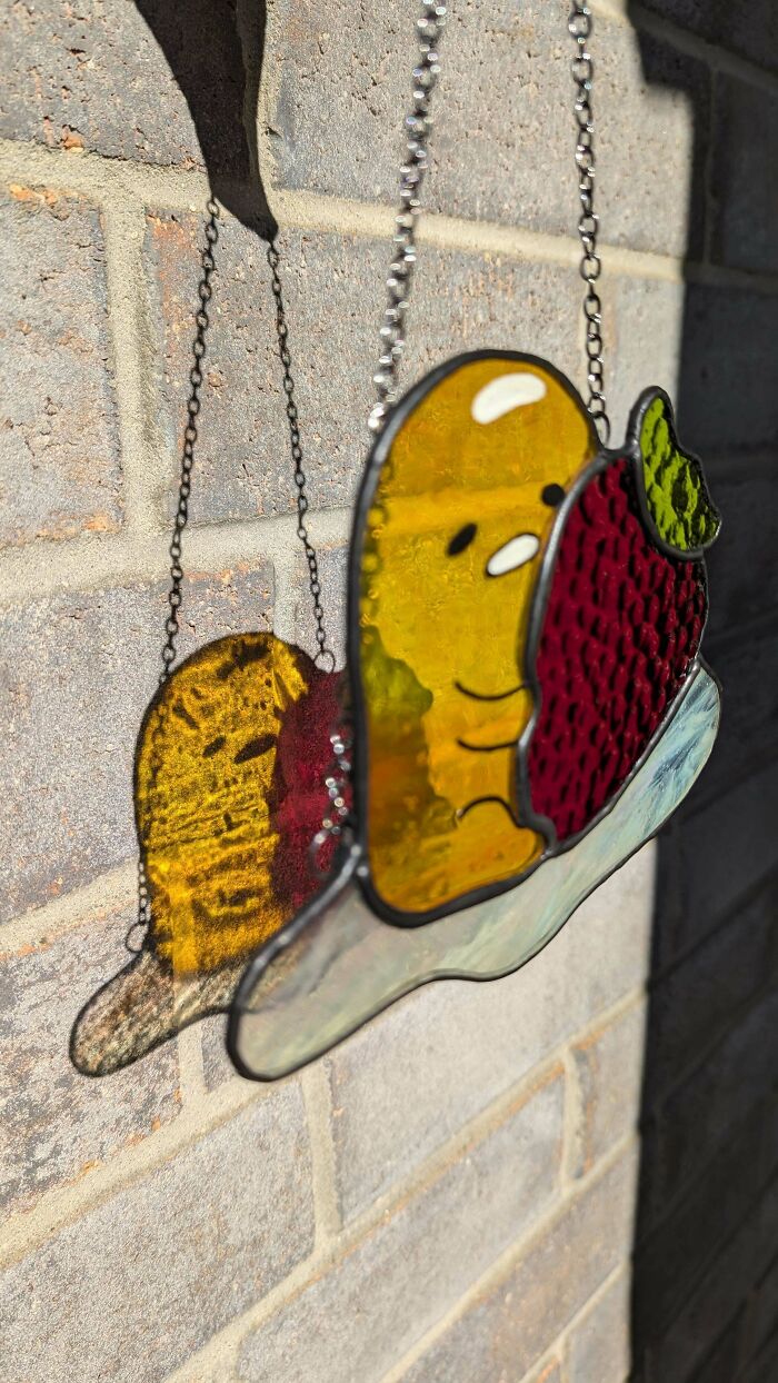 I Made Some Lazy Egg Stained Glass Suncatchers