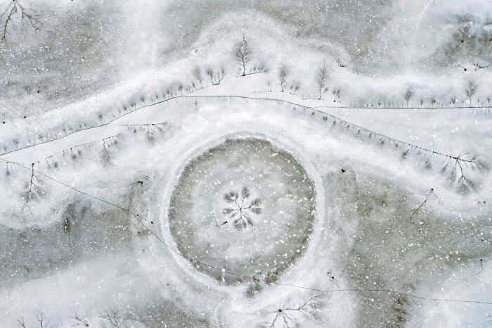 Art In Nature: Winner - Eye Of Frozen Lake By Lei Li