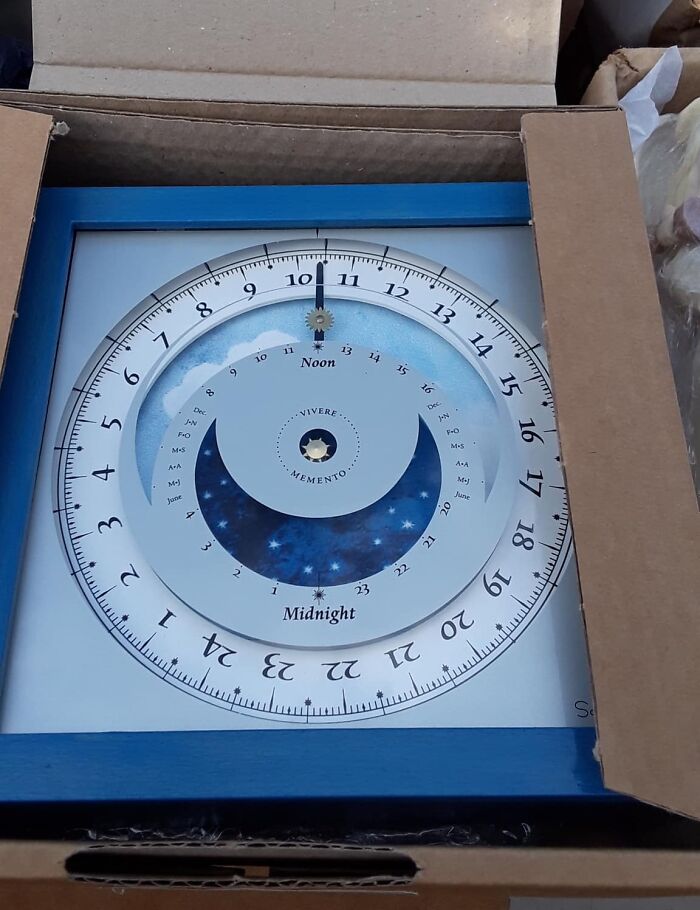 A 24 Hr Analog Clock Found At A Yardsale, Didn’t Know It Existed