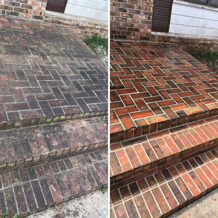 Finally Got To Clean My Friend’s Front Porch!