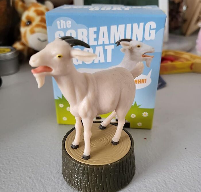 Unleash A Symphony Of Silly Sounds And Laughter With The Screaming Goat, A Ridiculously Entertaining Novelty Toy That's Guaranteed To Bring Smiles And Giggles To Anyone Within Earshot