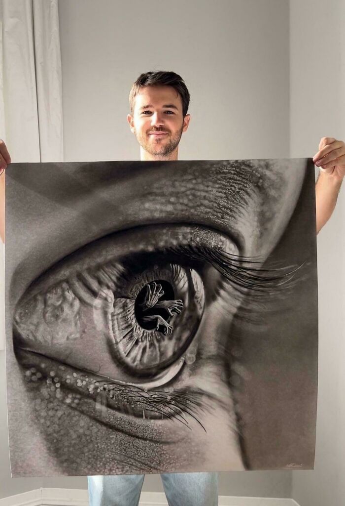 I Made A Big Drawing Of An Eye. Artist For Scale