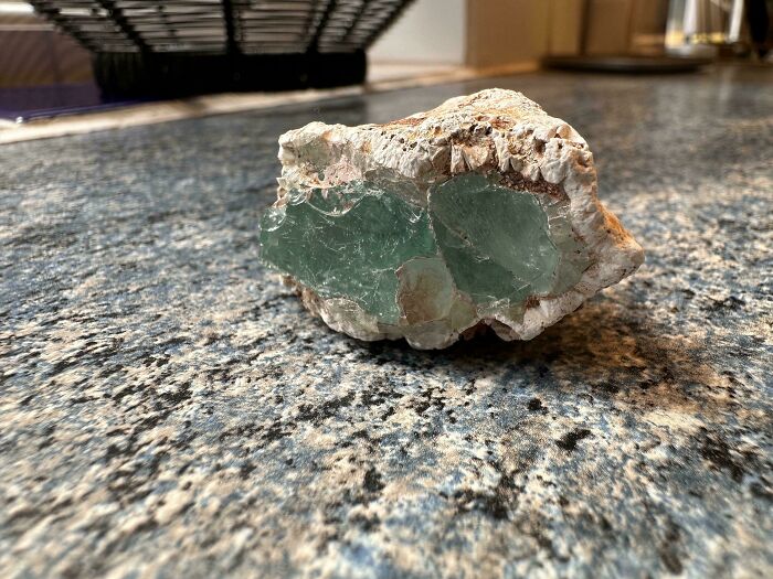 I Found A Rock On The Beach With Glass In It