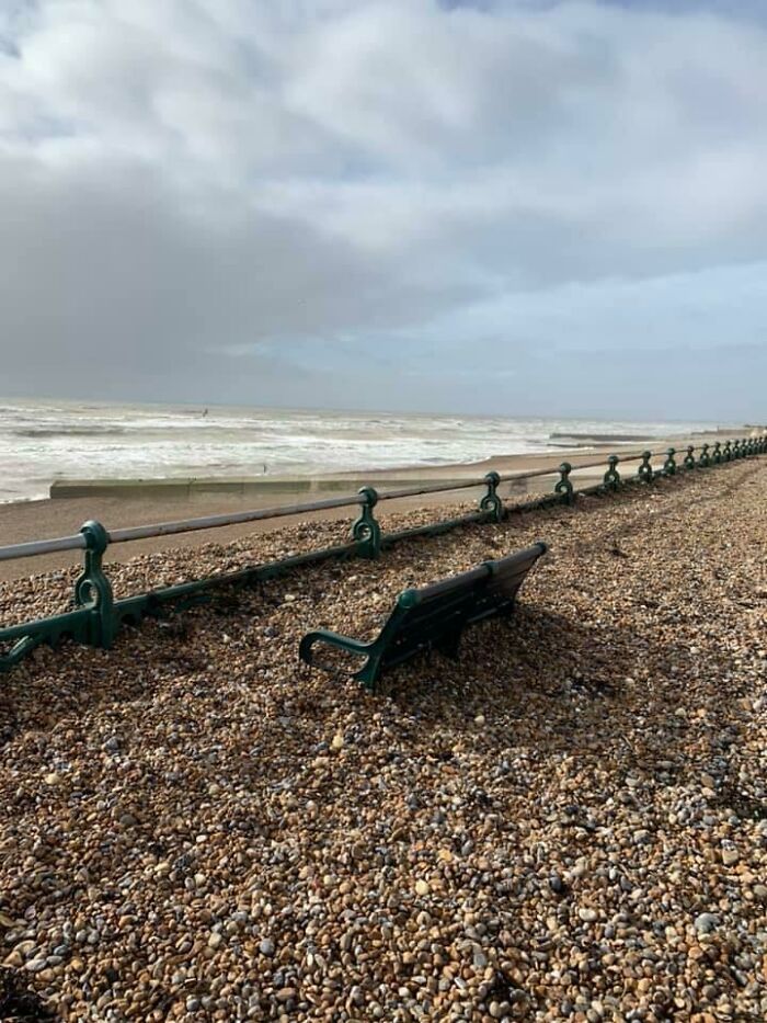 Brighton Beach After The Storm