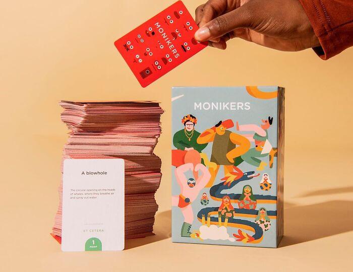 Talk The Talk With Monikers, A Party Game Of Guesses And Giggles Where You Try To Name Names – But It's Not As Easy As It Sounds!