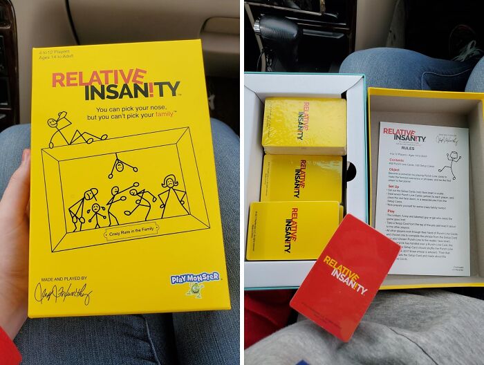 Go Crazy With Family With Relative Insanity, A Party Game Where You Try To Out-Crazy Each Other's Relatives – Who's The Most Insane Of Them All?