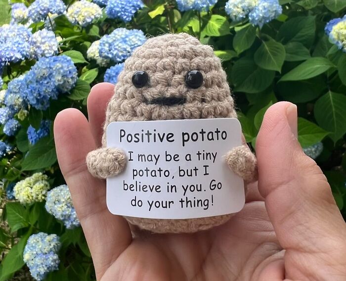 Get A Daily Dose Of Spud-Tacular Motivation With The Positive Potato, A Ridiculously Charming Desk Buddy That's Guaranteed To Bring A Smile To Your Face And A Spring To Your Step