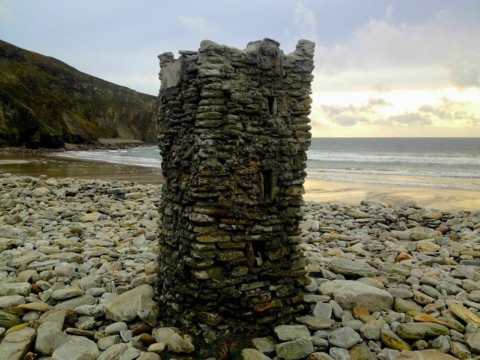 A Little Castle Made With Stones From The Beach, Achill Island