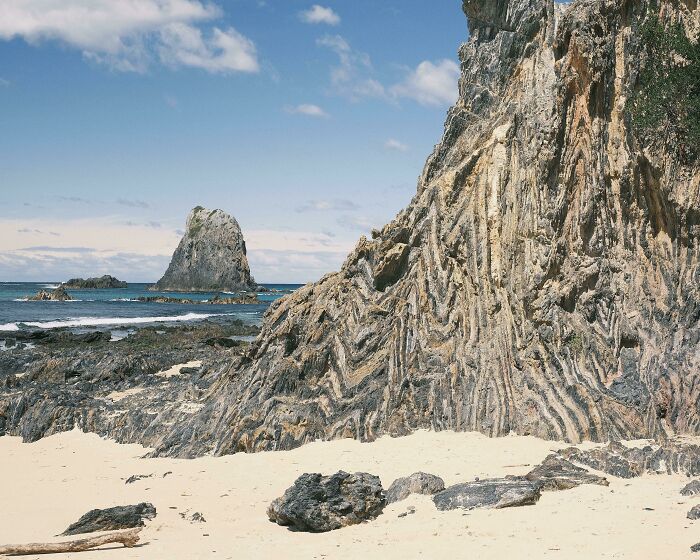 Finally Had The Opportunity To Witness These Chevron Folds In Person. Narooma Beach, Nsw