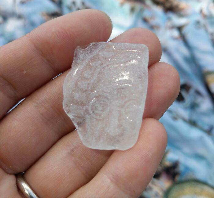 My Friend Found This Bit Of Sea Glass On The Beach