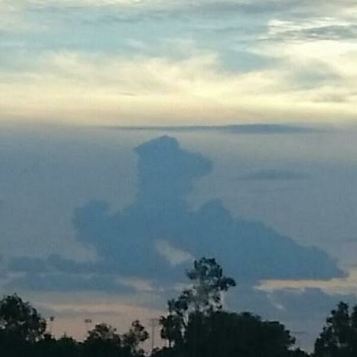 This Cloud Looks Like A Dog On A Jet Ski