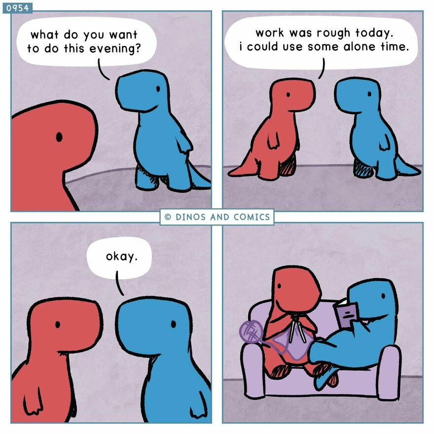 New “Dinosaur Couch” Comics Exploring Complex Emotions And Mental Health