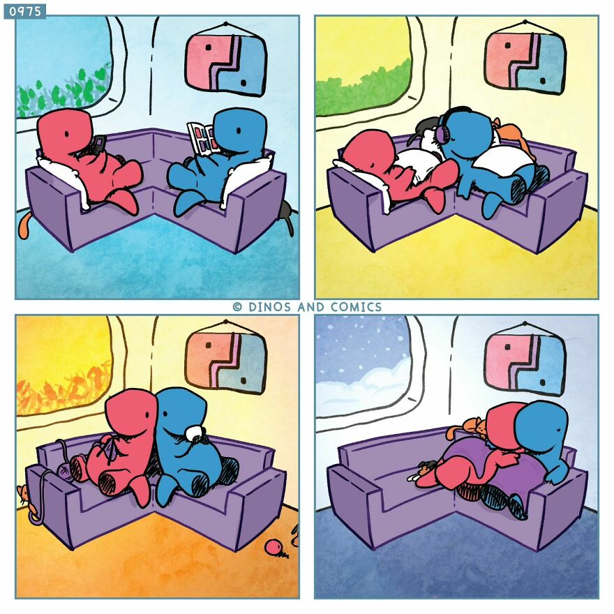 New “Dinosaur Couch” Comics Exploring Complex Emotions And Mental Health