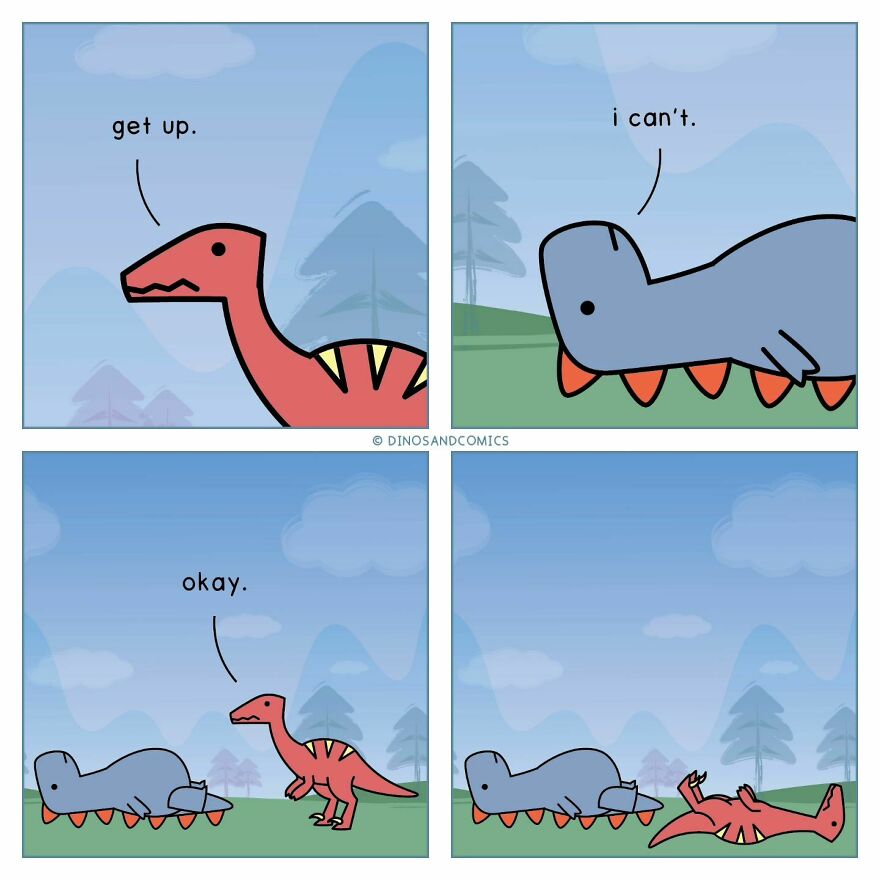 New “Dinosaur Couch” Comics Exploring Complex Emotions And Mental Health