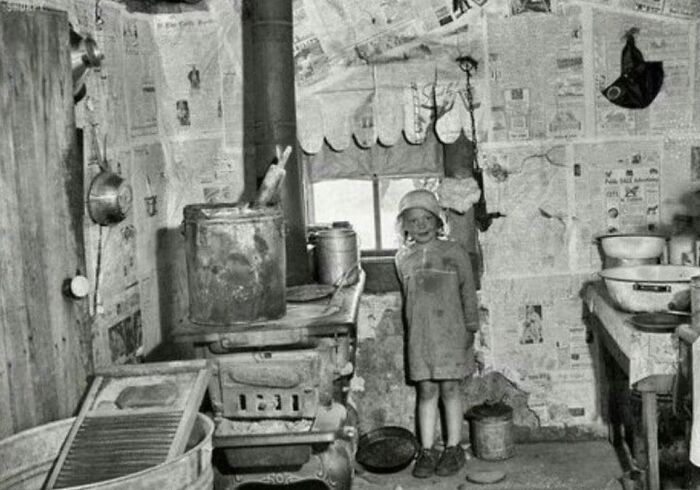 Young Girl During The Great Depression, 1930s