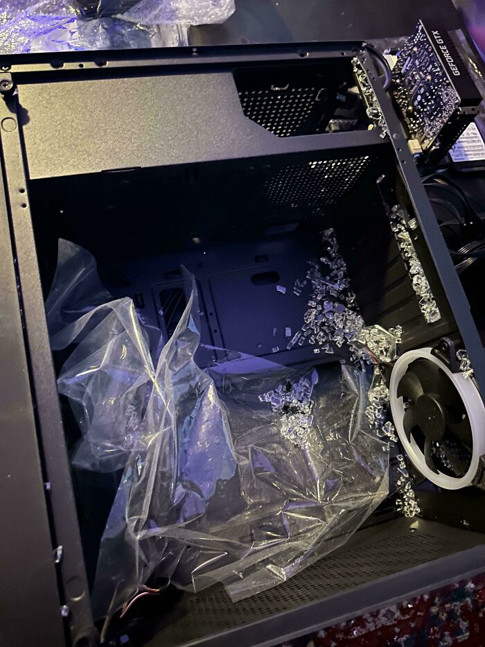 My Son Was So Excited To Build In His Tempered Glass PC Case He Saved On His Own For…