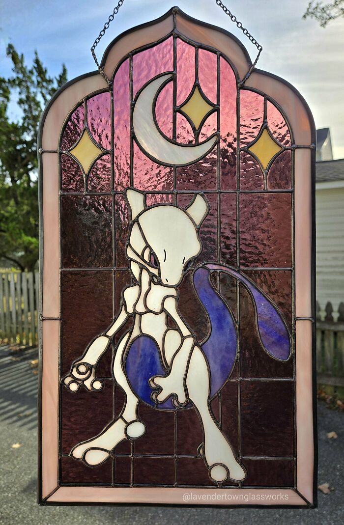 Proud Of My Stained Glass Mew Two Panel