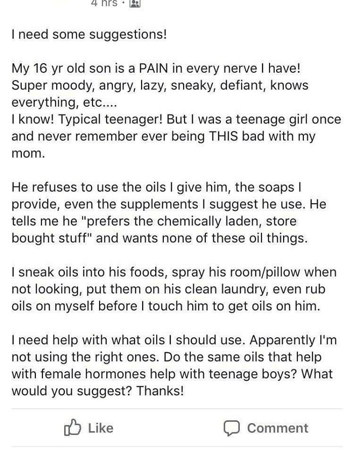 Apparently I’m Not Using The Right Essential Oils