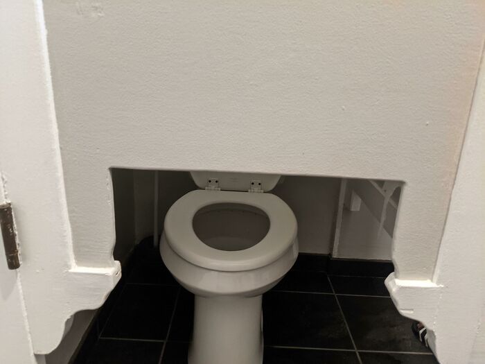 Stall Door With Knee Cutouts