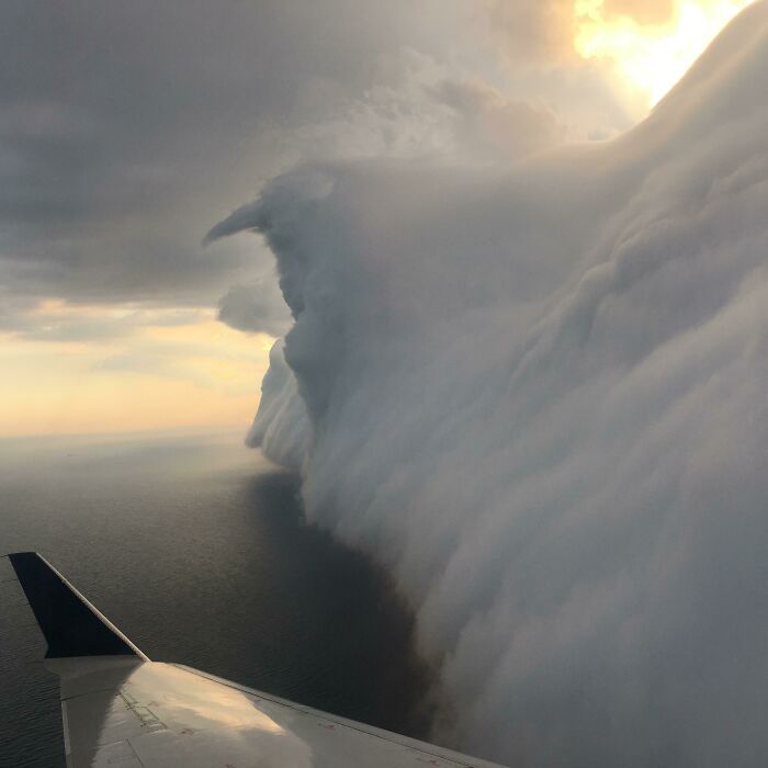 Thunderstorm Clouds Looked Like An Angry Bird From The Plane