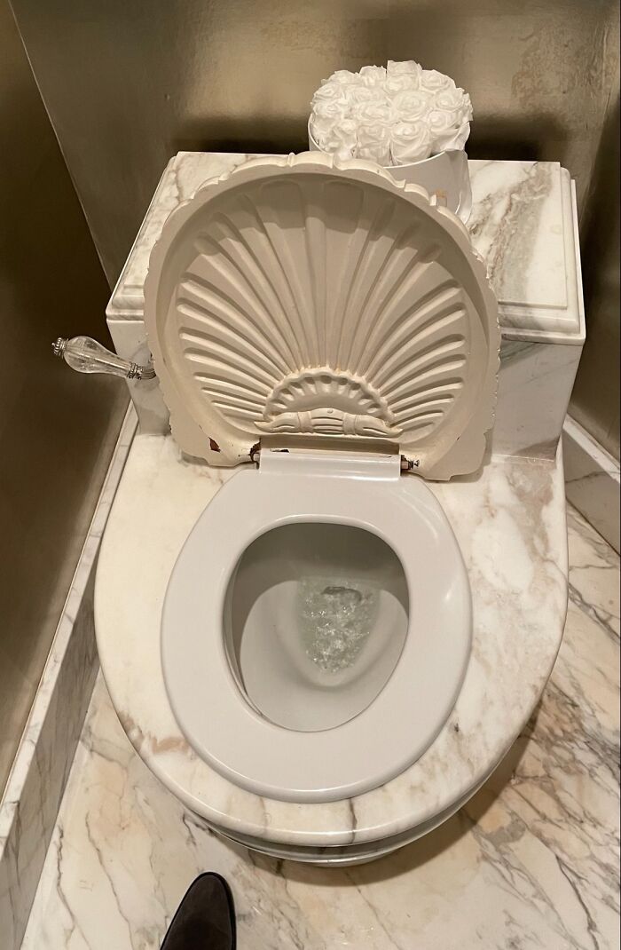 This Clamshell Toilet