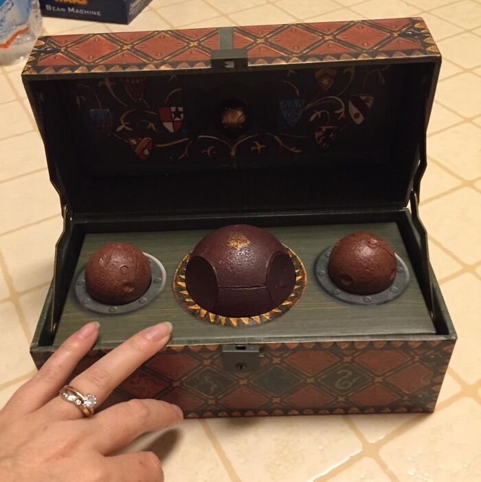 Store Your Treasures Like A Quidditch Pro With The Quidditch Balls , A Collectible Set Of Balls Nestled In A Miniature Trunk