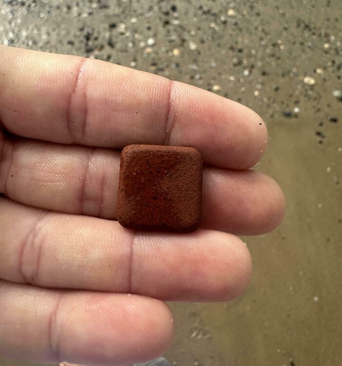 This Rock I Found Washed Up On The Beach Is Almost Perfectly Square