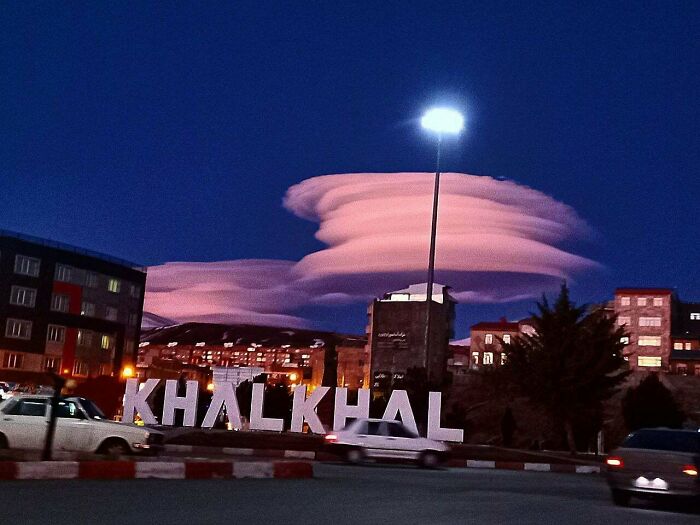 The Strange Shape Of Clouds In Khalkhal, Iran, February 20