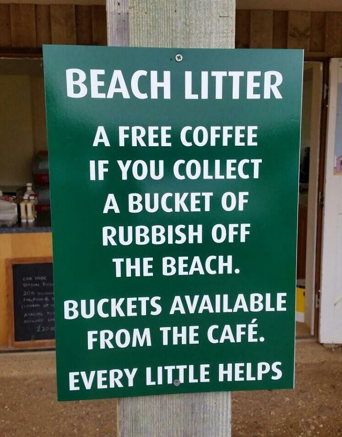 Free Coffee In Exchange For Some Rubbish